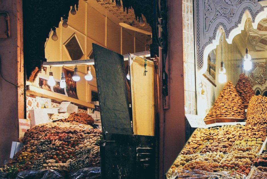 Marrokanske søtsaker marked