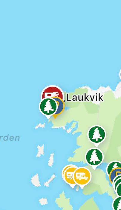 Kart parkering Lofoten